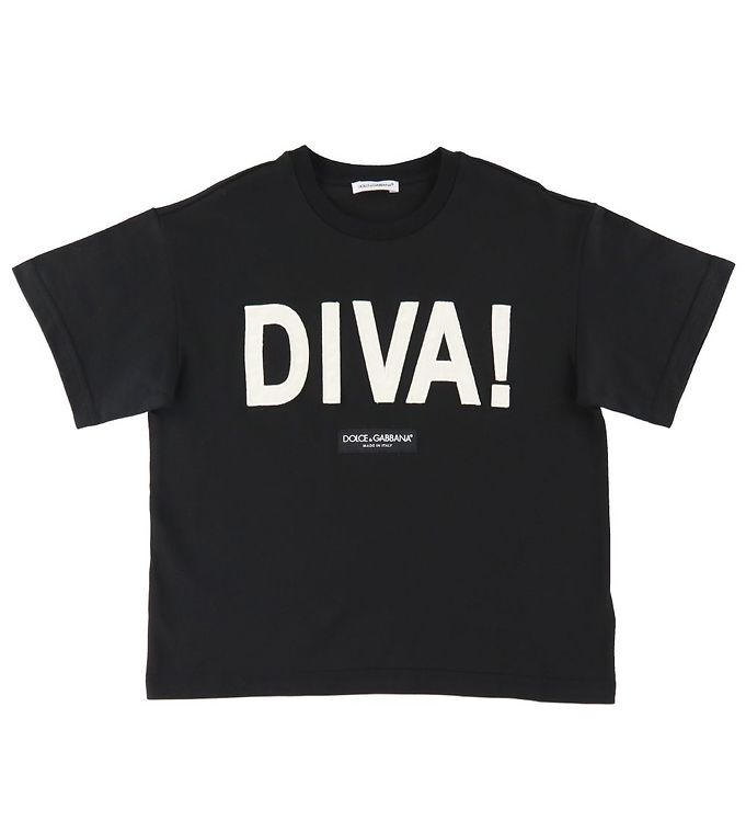 Dolce & Gabbana T-shirt - Diva - Sort/Hvid