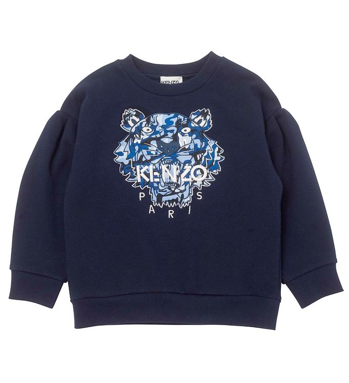 Kenzo Sweatshirt  Electric Blue m. Tiger