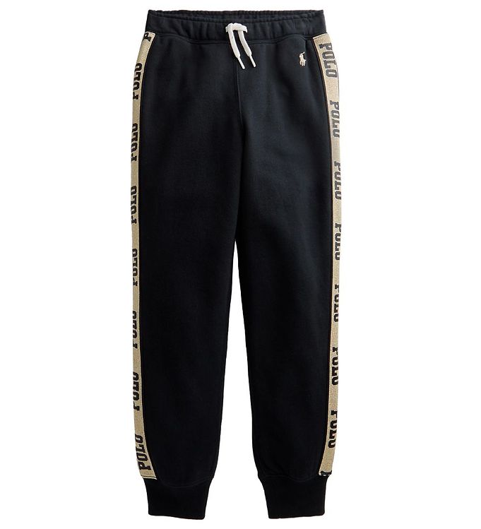 Image of Polo Ralph Lauren Sweatpants - Holiday - Sort/Guld - 16 år (176) - Polo Ralph Lauren Bukser - Bomuld (232486-1147927)