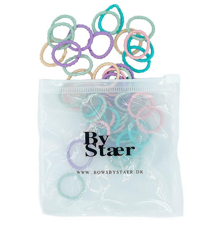 By Stær Mini hårelastikker Mix 2 - 50 stk