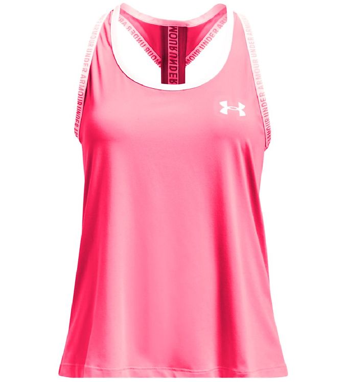 Image of Under Armour Top - Knockout Tank - Cerise (CF120)
