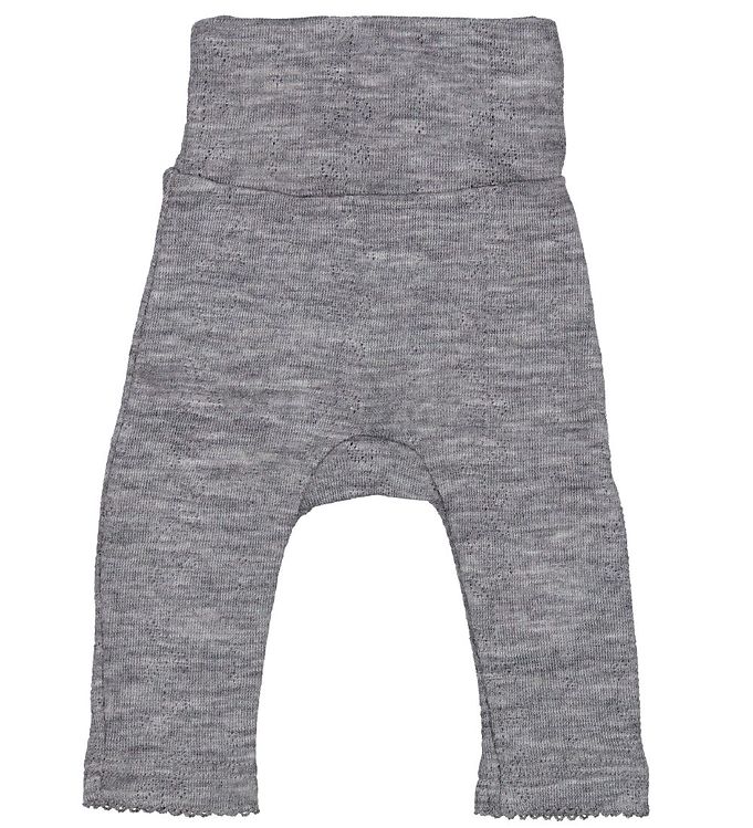 Image of MarMar Bukser - Uld - Pointelle - Piva - Grey Melange - 44 - MarMar Bukser - Uld (233923-1252184)