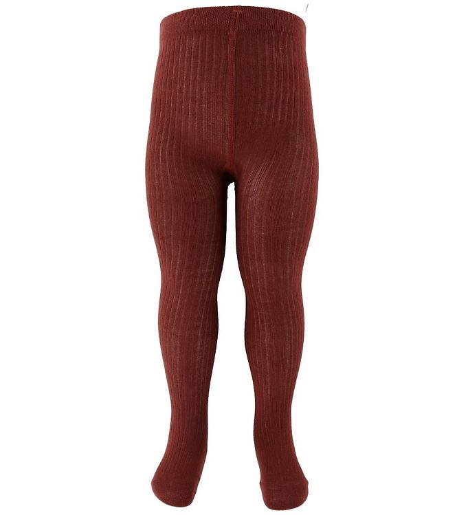 Marmar Strømpebukser Rib Dark Ruby