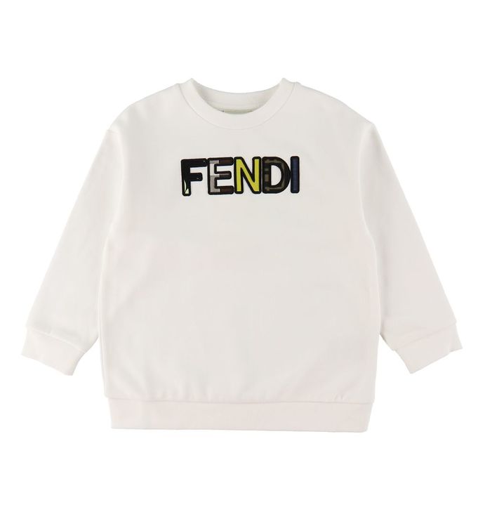 4: Fendi Sweatshirt - Hvid m. Logo