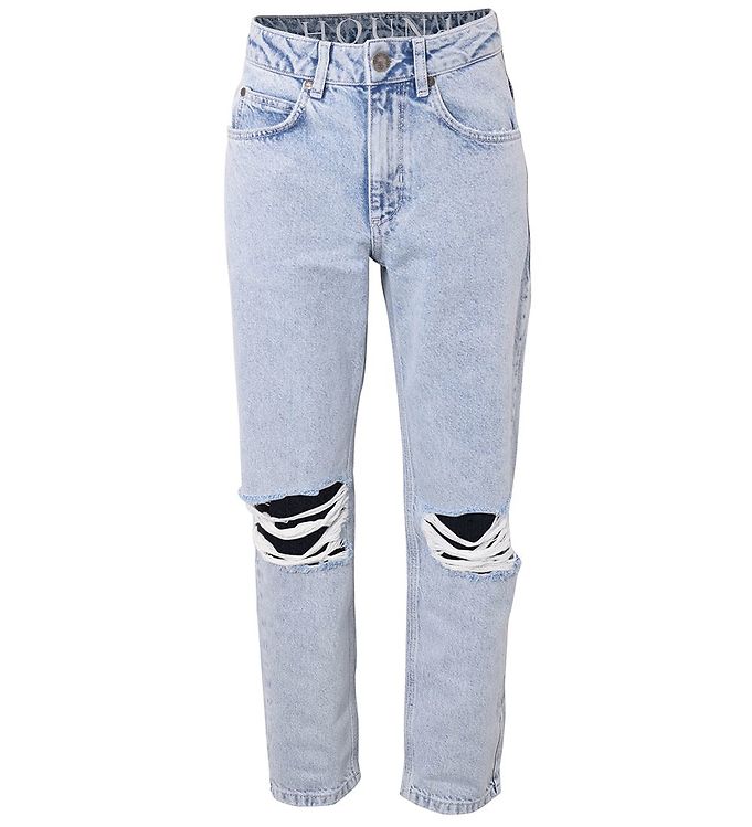 Image of Hound Jeans - Wide w/ Holes - Light Denim - 12 år (152) - Hound Bukser - Jeans (235669-1376173)