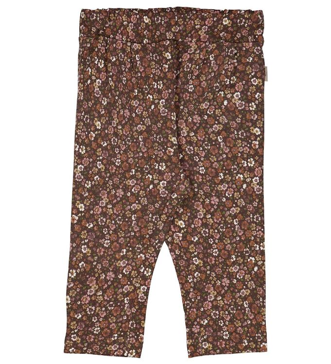 Image of Wheat Bukser - Bille - Maroon Flowers (236464-1414403)