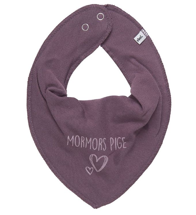 Pippi Bandana Hagesmæk m. Tekst Plum