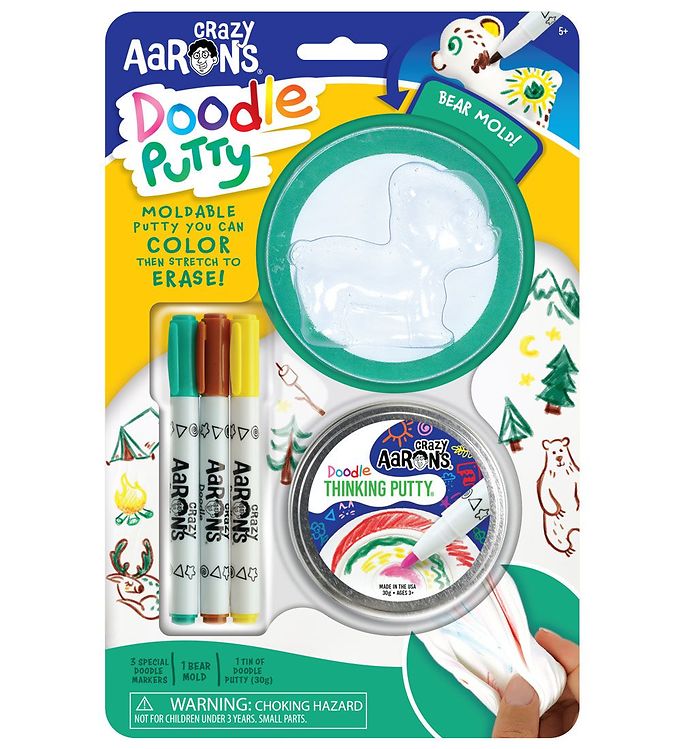 Image of Crazy Aarons Putty Slim - Doodle - Bear (237637-1481315)