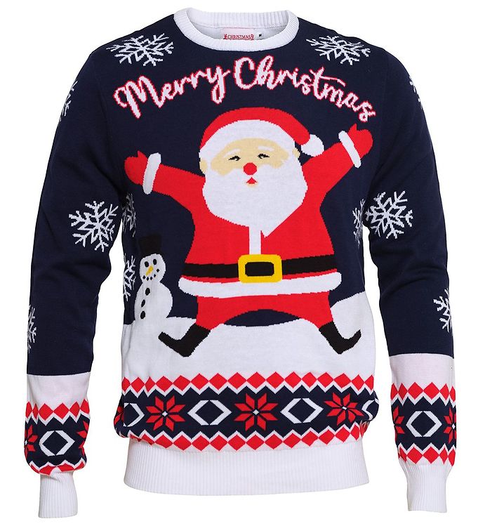 Image of Jule-Sweaters Bluse - Wonderful - Navy - 5-6 år (110-116) - Jule-Sweater Bluse (237711-1484615)