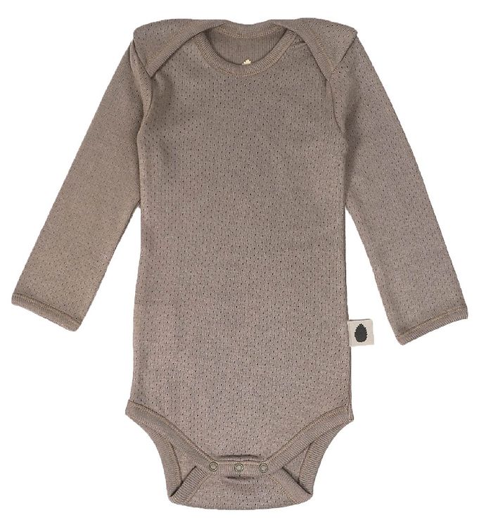 Image of Pine Cone Body l/æ - Pointelle Dot - Mushroom - 1 år (80) - Pine Cone Body L/Æ (238552-1576739)