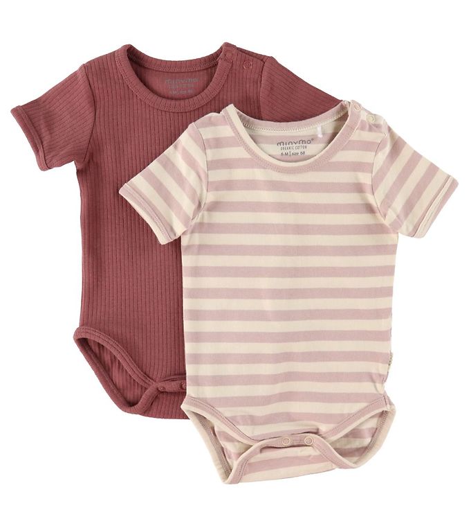 Image of Minymo Bodyer k/æ - 2-pak - Violet Ice - 1 år (80) - Minymo Body K/Æ (239474-1770538)