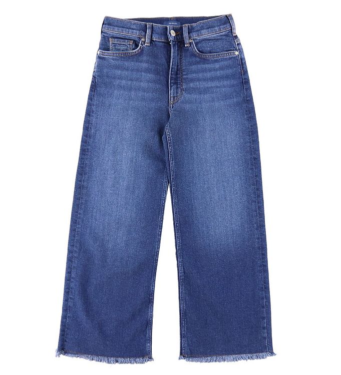 Image of GANT Jeans - Straight - Raw Edge - Dark Blue Vintage - 9-10 år (134-140) - GANT Bukser - Jeans (239374-1761090)