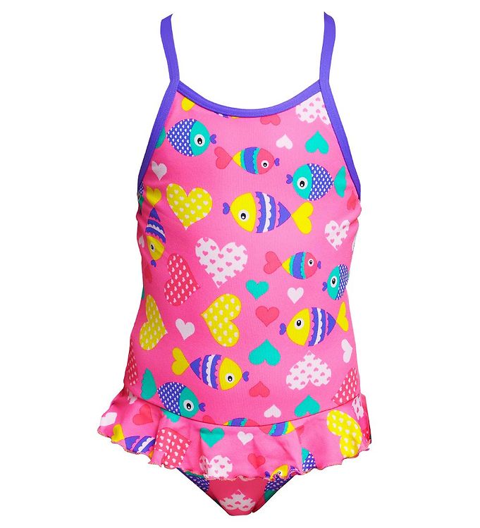 Billede af Funkita Badedragt - Belted Frill - UV50+ - Lolly Fish