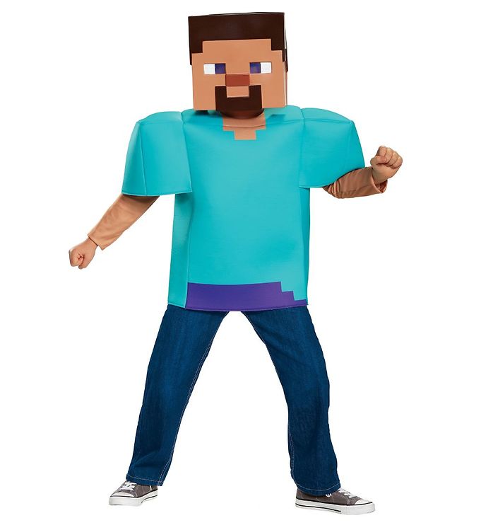 Image of JAKKS Pacific Udklædning - Minecraft - Steve - 4-6 år (104-116) - JAKKS Pacific Udklædning (240028-1893451)