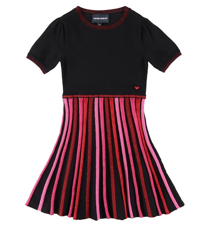 Emporio Armani Kjole Strik Sort/rød