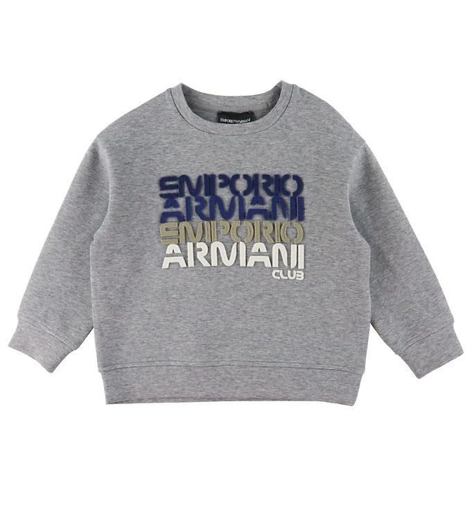 Emporio Armani Bluse Gråmeleret Tekst