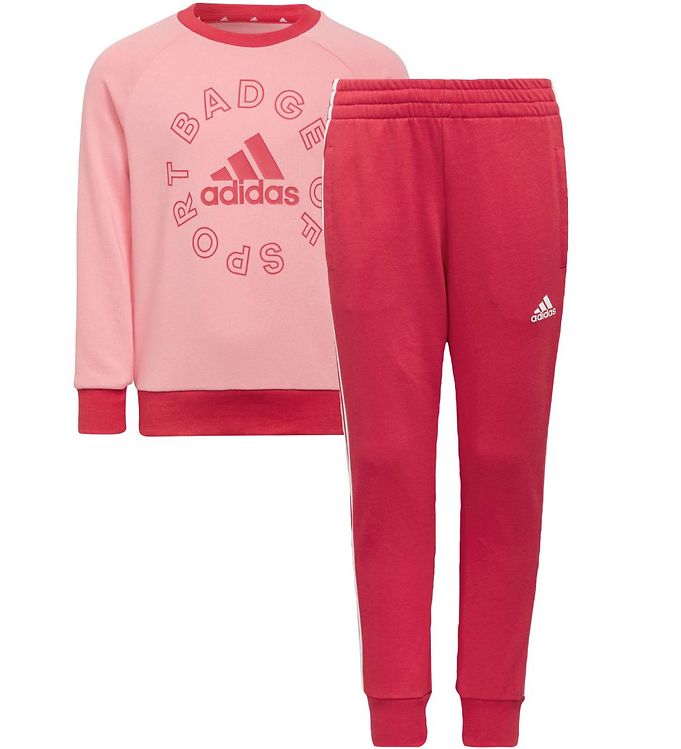 adidas Performance Sweatsæt Pink/Red Fri i