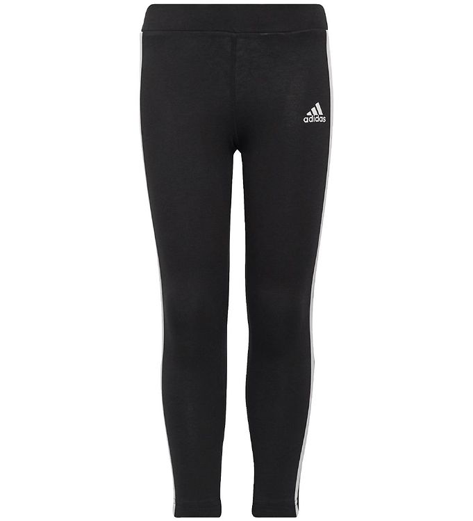 8: adidas Performance Leggings - Essentials - Sort/Hvid