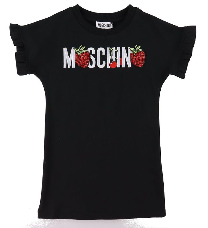 14: Moschino Kjole - Sort m. Logo