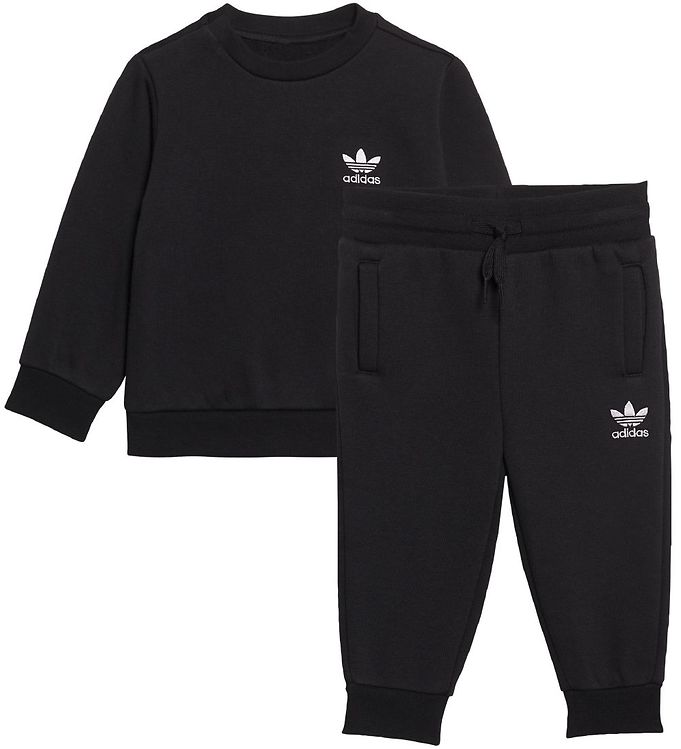 11: adidas Originals Sweatsæt - Crew - Sort