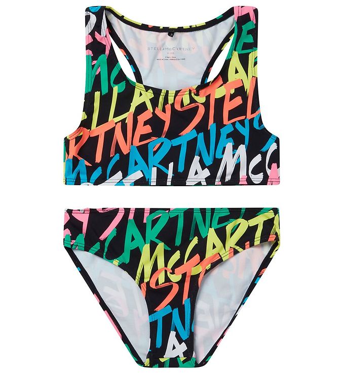 Image of Stella McCartney Kids Bikini - UV50+ - Sort/Multifarvet - 10 år (140) - Stella McCartney Kids Bikini (242386-2319520)