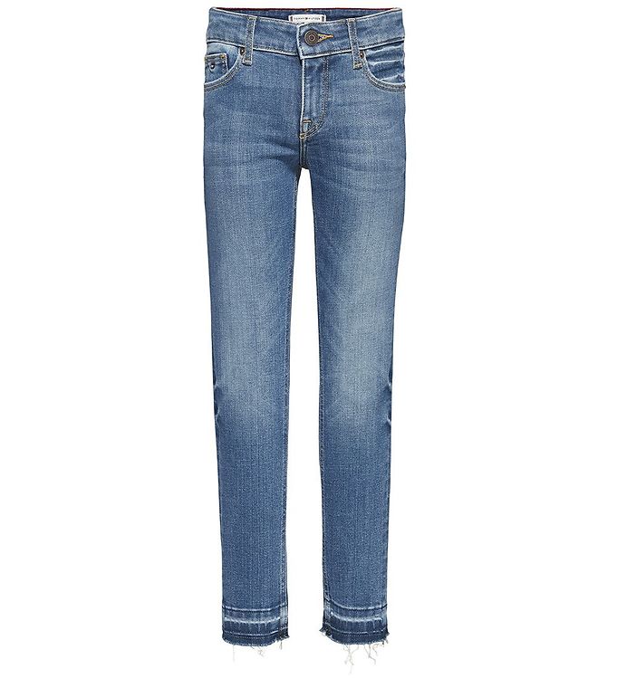 Image of Tommy Hilfiger Jeans - Nora - Skinny - Leaf Blue Medium - 10 år (140) - Tommy Hilfiger Bukser - Jeans (242431-2321310)