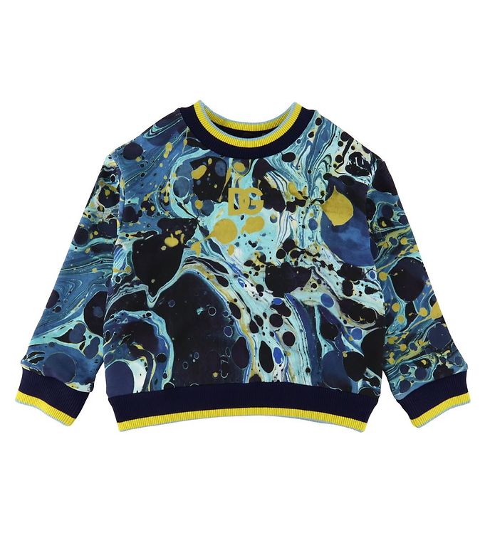 #3 - Dolce & Gabbana Sweatshirt - Magnificent - Blå Marmor