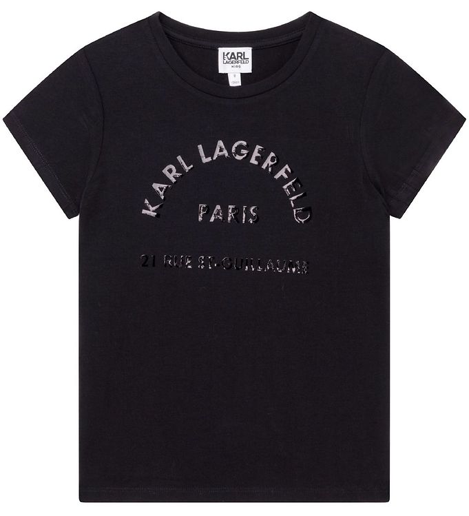 Image of Karl Lagerfeld T-shirt - Sort m. Tekst (CK466)