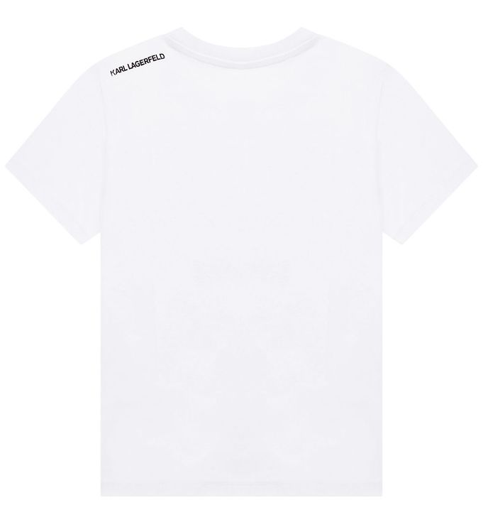 Karl Lagerfeld T-shirt - Hvid m. Print Fri i DK