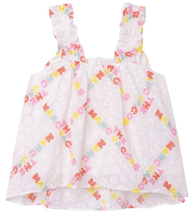 Little Marc Jacobs Top The Baby Doll Top Hvid/pastel M. Blon