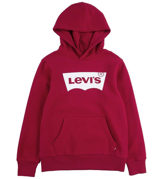 7: Levis Hættetrøje - Batwing - Levis Red/White