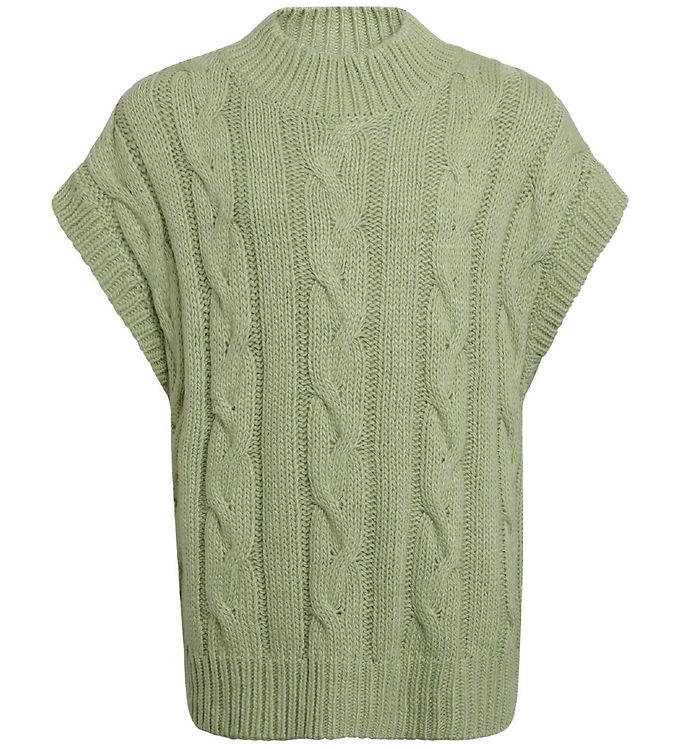 8: Grunt Vest - Strik - Brie - Light Green