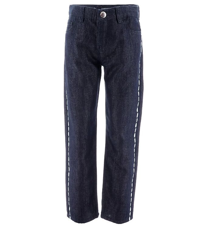 Image of Emporio Armani Jeans - Blå m. Striber - 6 år (116) - Emporio Armani Bukser - Jeans (245260-2621869)