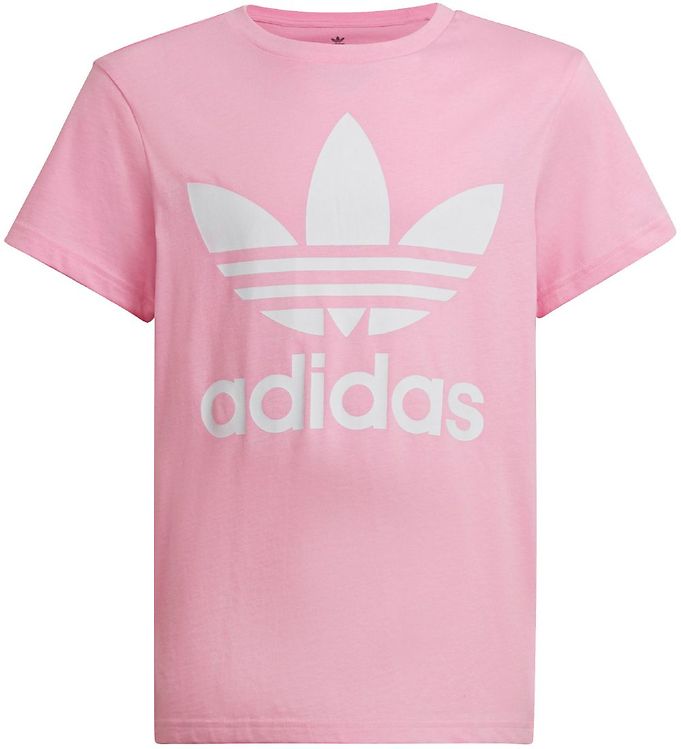 adidas Originals T-shirt - Trefoil - Pink/White