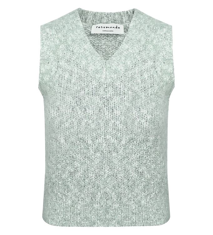 #3 - Rosemunde Vest - Alpaka/Uld - Pastel Mint Melange