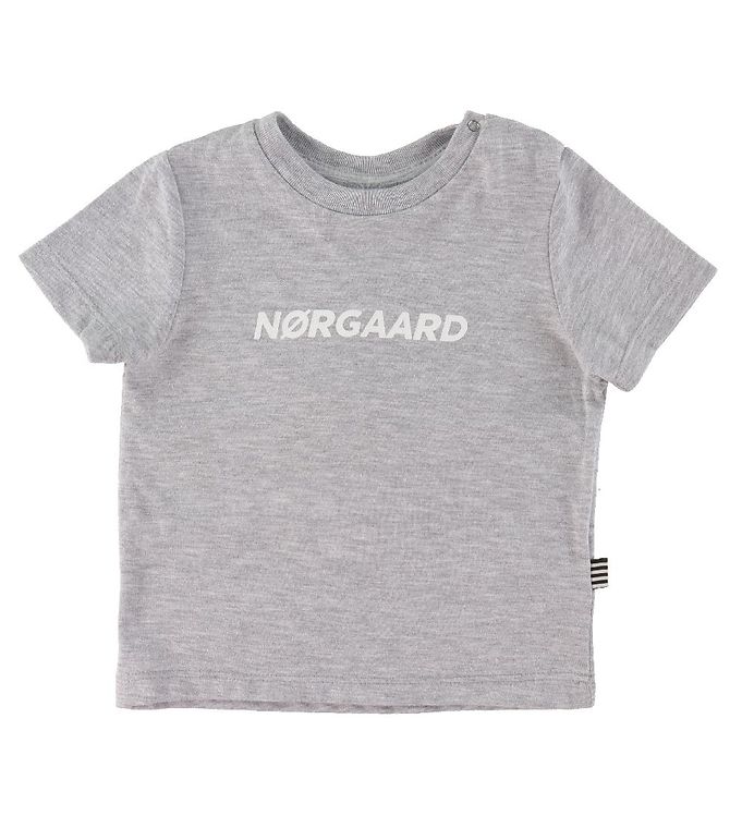 Mads Nørgaard T-shirt - Taurus - Gråmeleret m. Hvid
