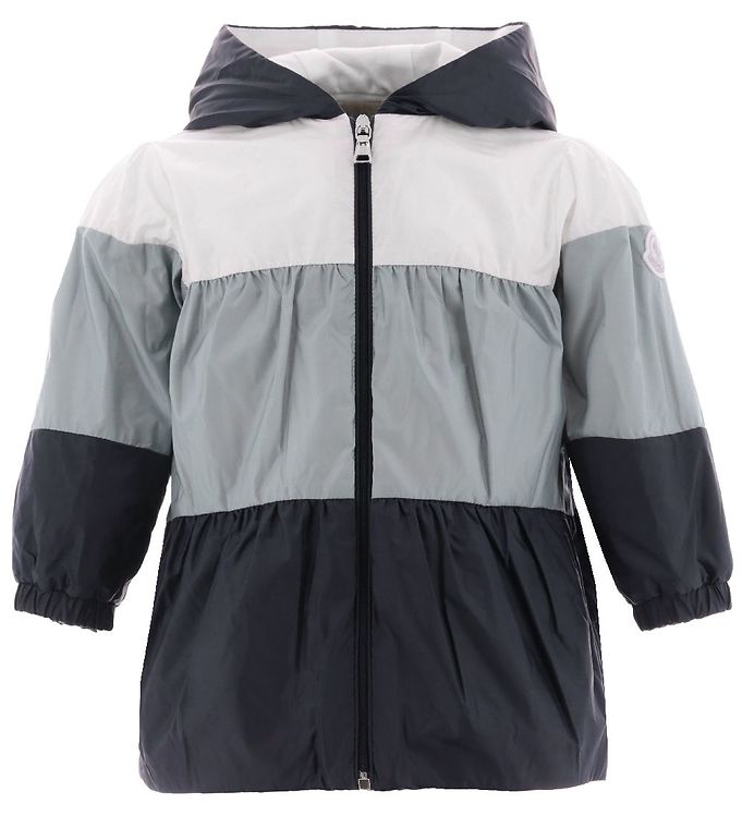 Jakke Narye Hvid Lyseblå Navy Fra Moncler