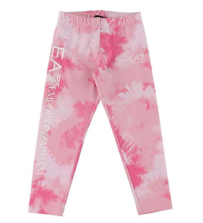 6: EA7 Leggings - 3/4 - Fancy Fuchsia m. Hvid