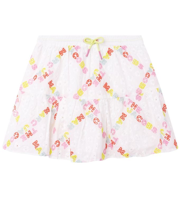 Billede af Little Marc Jacobs Nederdel - Hawaii - Hvif/Pastel m. Blonder