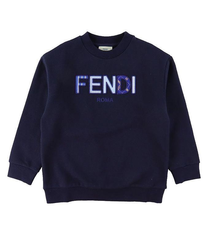 #3 - Fendi Sweatshirt - Navy m. Tekst