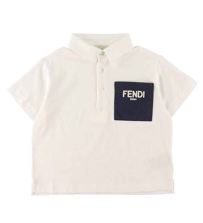 4: Fendi Polo - Hvid/Navy