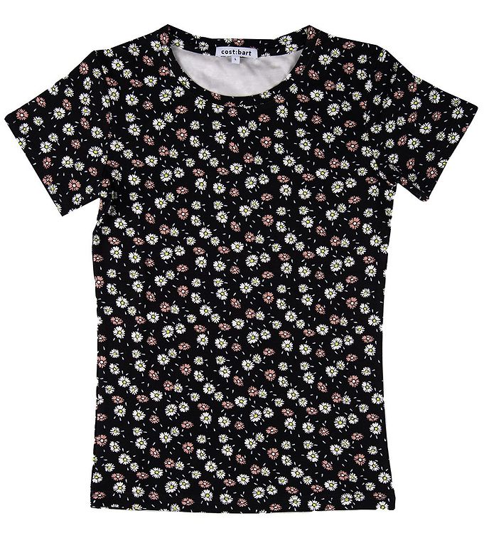 6: Cost:Bart T-shirt - Rosita - Sort m. Blomster