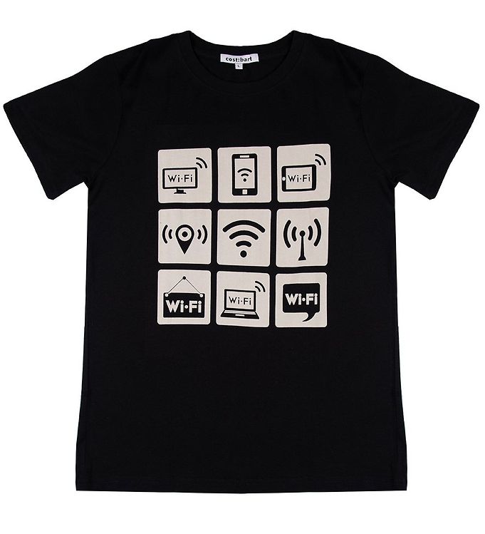 Cost:Bart T-shirt - Rafael - Sort m. Print