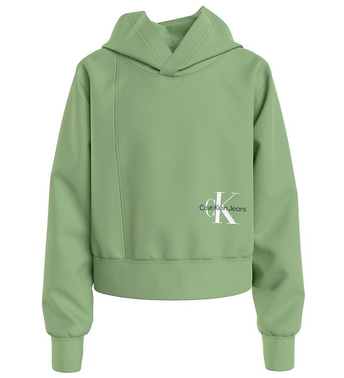 Calvin Klein Hættetrøje  Monogram Off Placed  Flourishing Gree