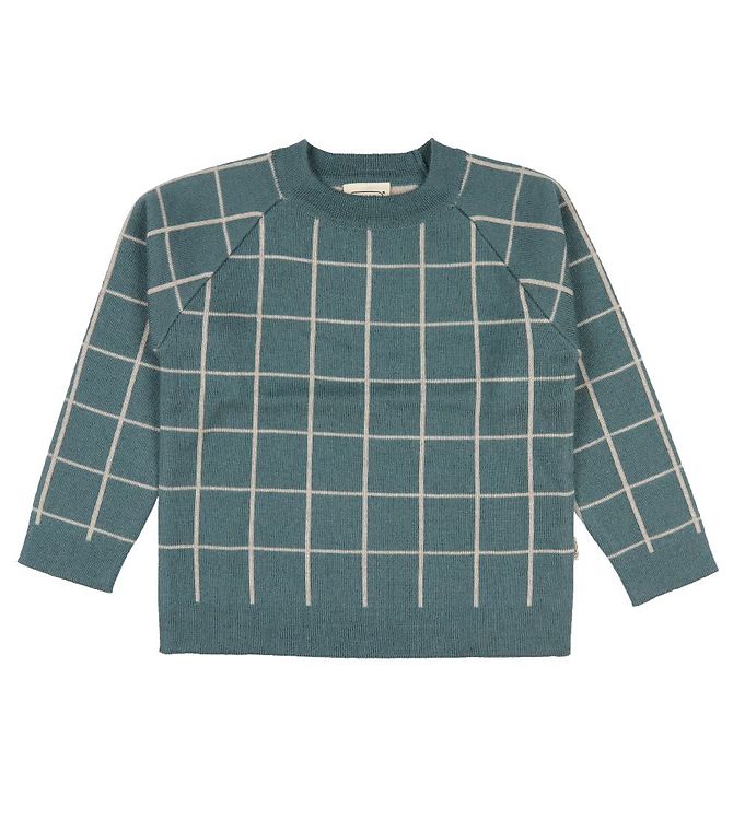 4: Voksi Bluse - Uld - Sea Green m. Tern