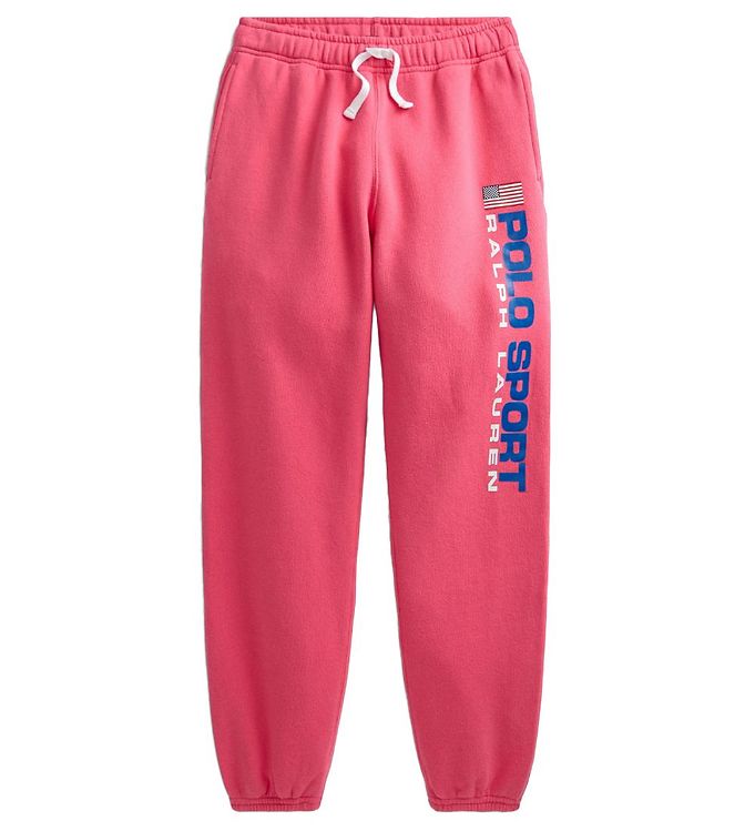 Polo Ralph Lauren Sweatpants - Polo Sport - Pink m. Print