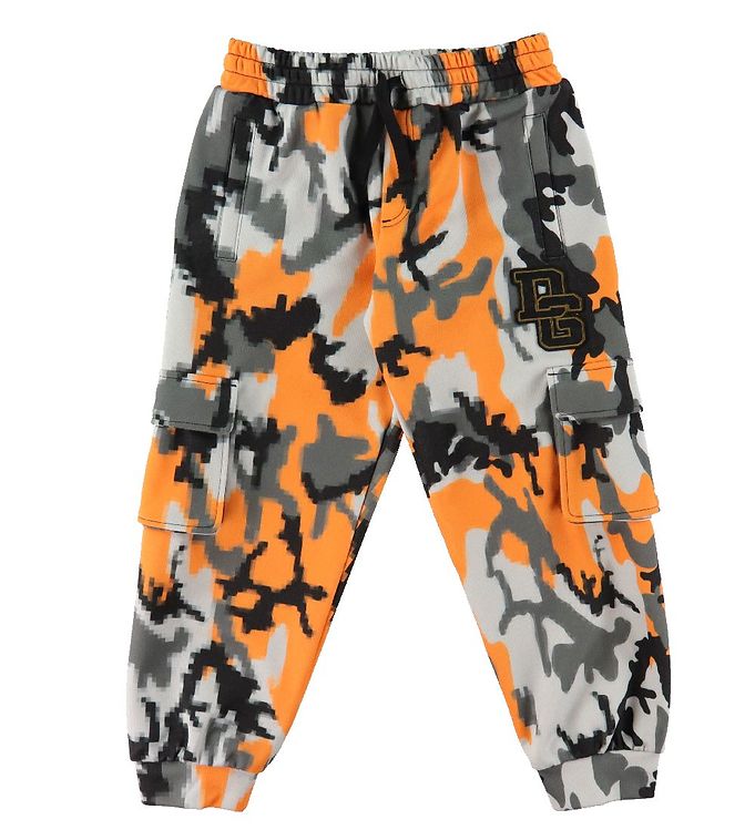Dolce & Gabbana Bukser Reborn To Live Orange/grå Camouflage