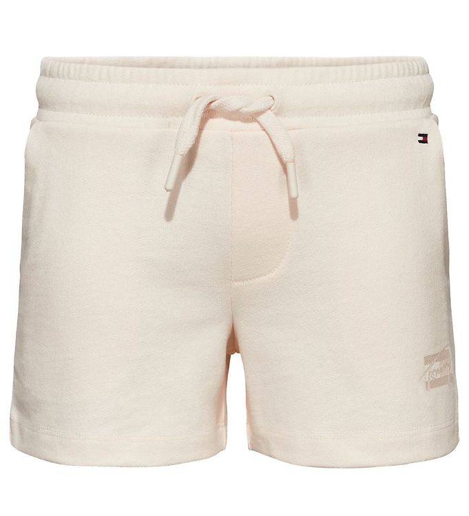 #3 - Tommy Hilfiger Sweatshorts - Natural Dye Script - Ancient White