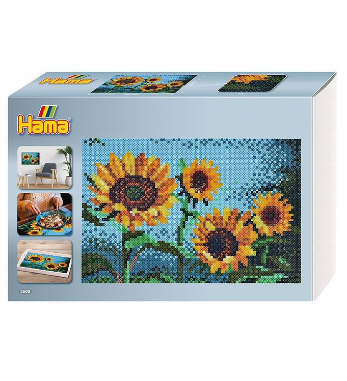 Image of Hama Art - Midi - 10.000 stk. - Solsikker - OneSize - Hama Perler (252864-2874324)