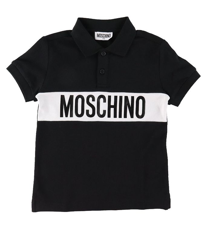 #3 - Moschino Polo - Sort m. Hvid